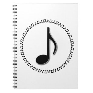 Eighth Note Music Design Notebook