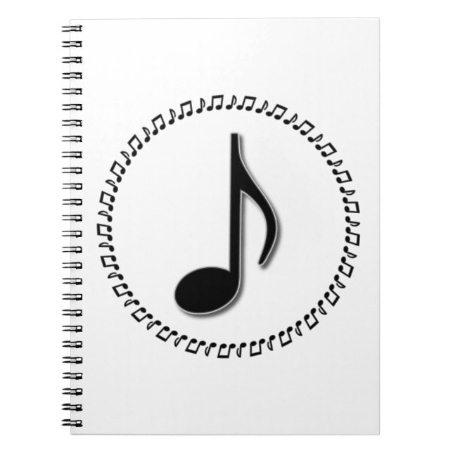Eighth Note Music Design Notebook (Front)