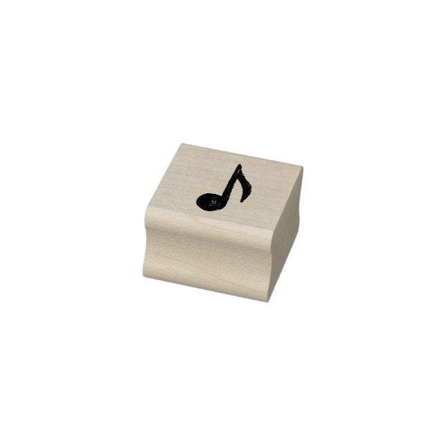 Eighth Note Rubber Stamp (Stamp)