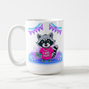 Eighties Music Lover Raccoon With Cassette Tape Coffee Mug