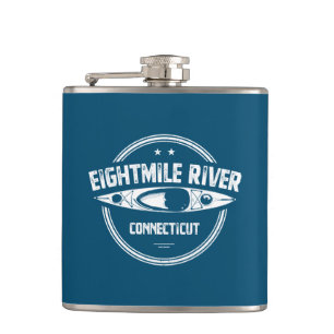 Eightmile River Connecticut Kayaking Hip Flask