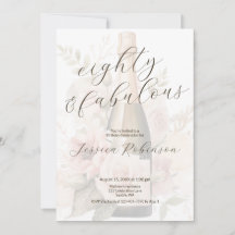 Eighty and Fabulous Modern 80th Birthday