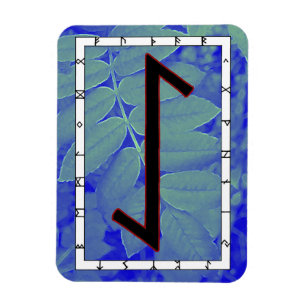 Eihwaz Viking Rune Magnet - Persévérance Centrée!