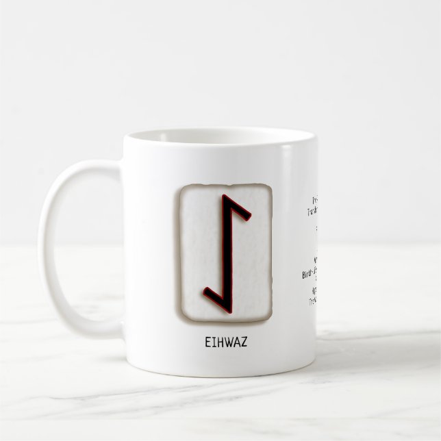 EihwazRune Stone Mug (Left)