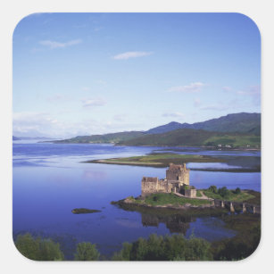 Eilean Donan Castle, Dornie, Highlands, Square Sticker