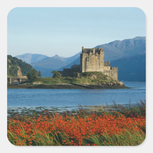 Eilean Donan Castle, Highlands, Scotland 3 Square Sticker (Front)