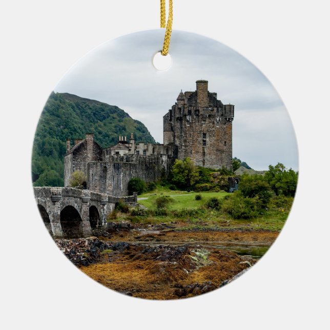 Eilean Donan Castle, Loch Duich - Scotland, UK Ceramic Ornament (Front)
