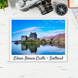 Eilean Donan Castle - Scotland Postcard<br><div class="desc">This canvas postcard features a photo of one of the most iconic castles in the Scottish Highlands,  the Eilean Donan Castle</div>