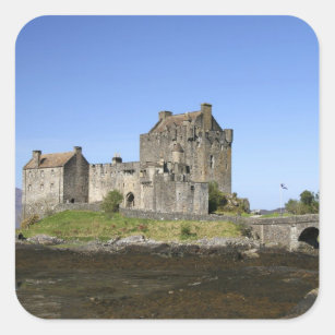 Eilean Donan Castle, Scotland. The famous Eilean 3 Square Sticker