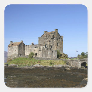 Eilean Donan Castle, Scotland. The famous Eilean 3 Square Sticker