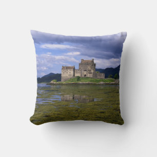 Eilean Donan Castle Scotland Throw Pillow