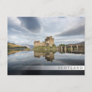 Eilean Donan Castle with reflection in Scotland Postcard