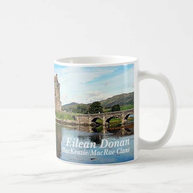 Eilean Donan – MacKenzie/MacRae Clans Coffee Mug (Right)