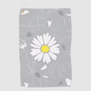 Eilin's Daisy Flower Golf Towel