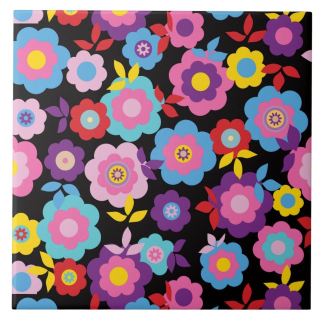 Eilin's Spring Flowers Tile (Front)