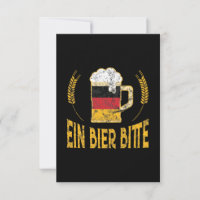 Ein Bier Bitte German Flag One Beer Please
