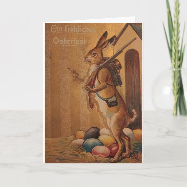 Ein Frohliches Osterfest!  Vintage German Easter Holiday Card (Front)