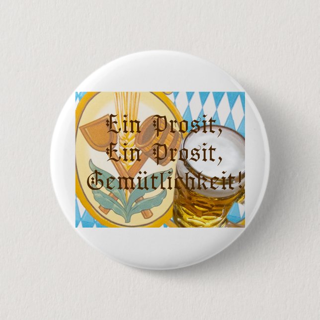 Ein Prosit 2 Inch Round Button (Front)