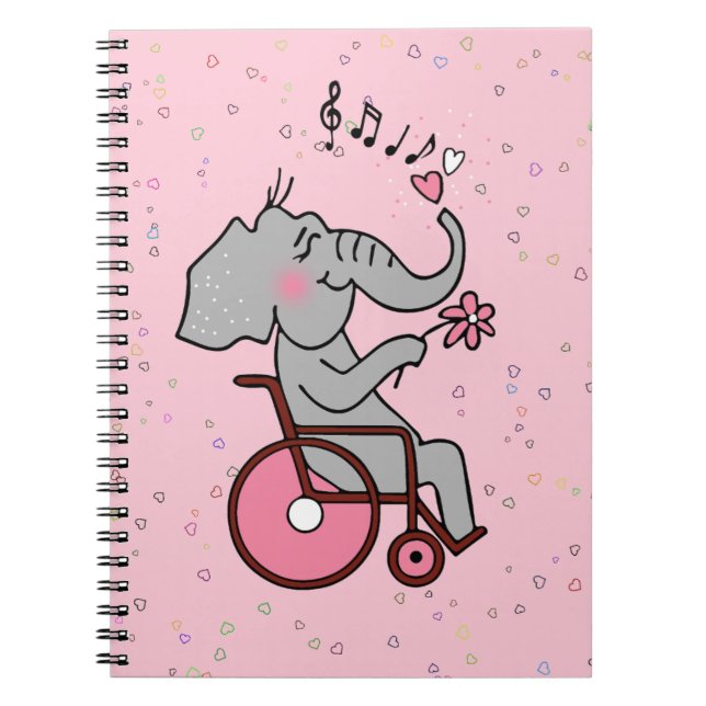 Ein verliebter Rollstuhlelefant Notebook (Front)