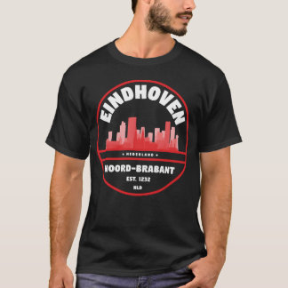 Eindhoven City Skyline Badge friends T-Shirt