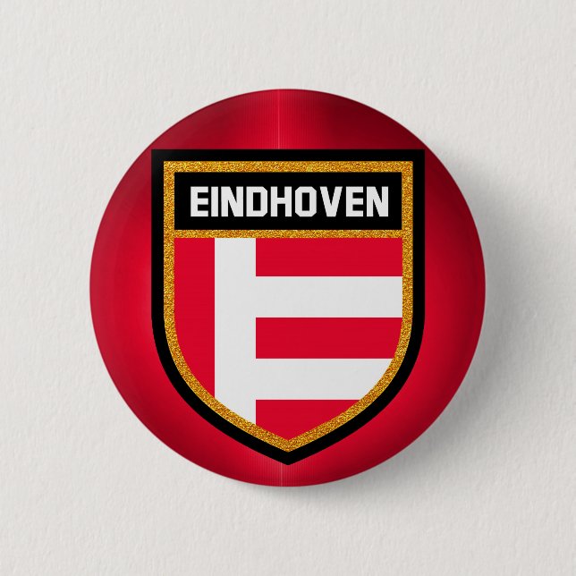 Eindhoven Flag 2 Inch Round Button (Front)