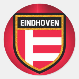 Eindhoven Flag Classic Round Sticker