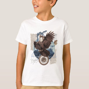 Eine schöne Collage mit Adler        T-Shirt