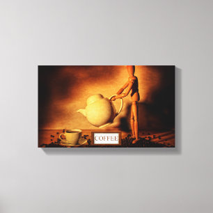 Eine Tasse Kaffee bitte Canvas Print
