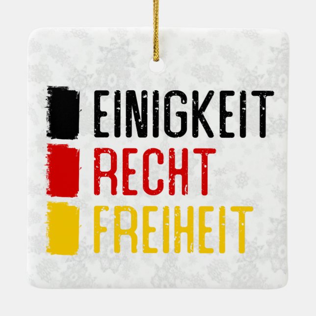 Einigkeit Recht Freiheit Ornement allemand (Dos)
