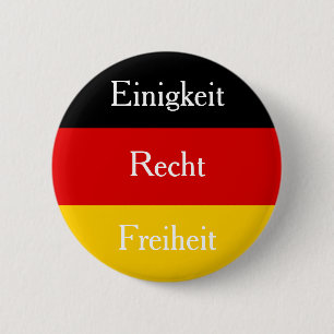 Einigkeit Recht Freiheit Personalizable German 2 Inch Round Button