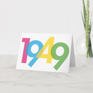 Einladungskarte zum 70. Geburtstag - 1949 Invitation