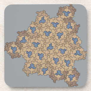 Einstein aperiodic tiling "Rocky Mountain Fall" Coaster