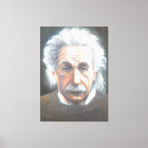 Einstein by Carol Broderick Canvas Print