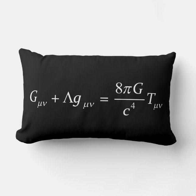 Einstein field equation lumbar pillow (Front)