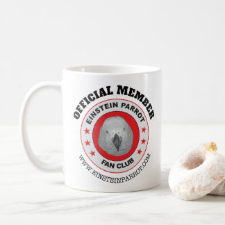 Einstein Parrot African Grey Parrot Fan Club Logo Coffee Mug