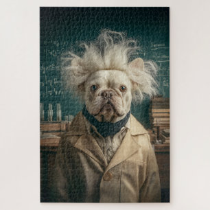Einstein Pup in Lab Coat Jigsaw Puzzle