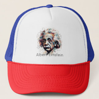 Einstein Unleashed – Abstract Genius Trucker Hat
