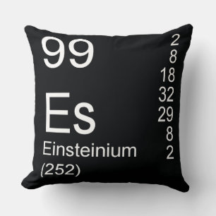 Einsteinium Throw Pillow