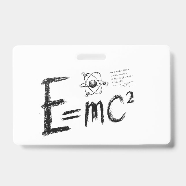  Einstein's Theory of Relativity. Formula Badge (Front)