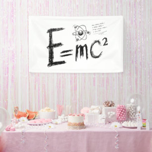  Einstein's Theory of Relativity. Formula Banner