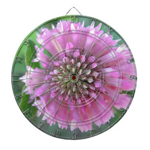 Einzigartige rosa Blüte Dartboard