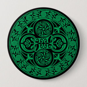 Eire: Celtic Irish ambigram 4 Inch Round Button