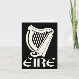 Eire Gaelic Ireland Eireann Irish Pride Harp St Pa Card
