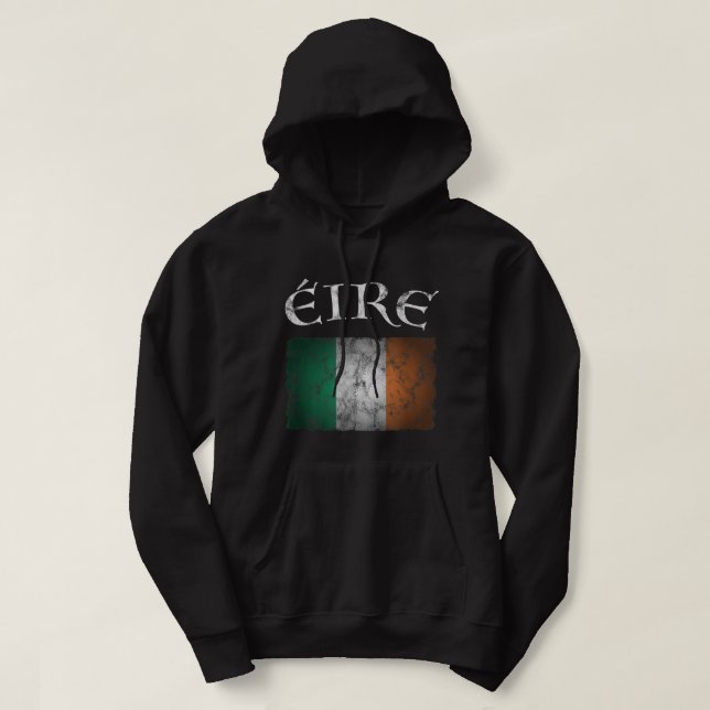 Eire Ireland Flag  I Irish St. Patricks Day Idea  Hoodie (Design Front)