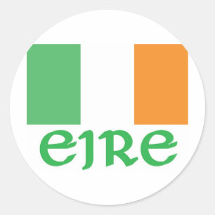 EIRE Irish Flag Classic Round Sticker