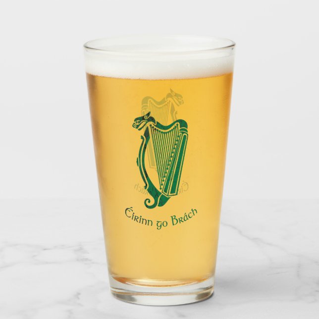 Éirinn go Brách (Ireland to the End of Time) Glass (Front Filled)