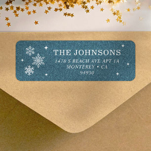 Eis Parties scintillant Snowflakes Adresse de reto
