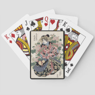 Eisen Ukiyo-e Geisha Playing Cards