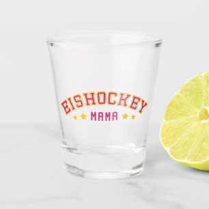 Eishockey Mama, German Hockey Mom Shot Glass