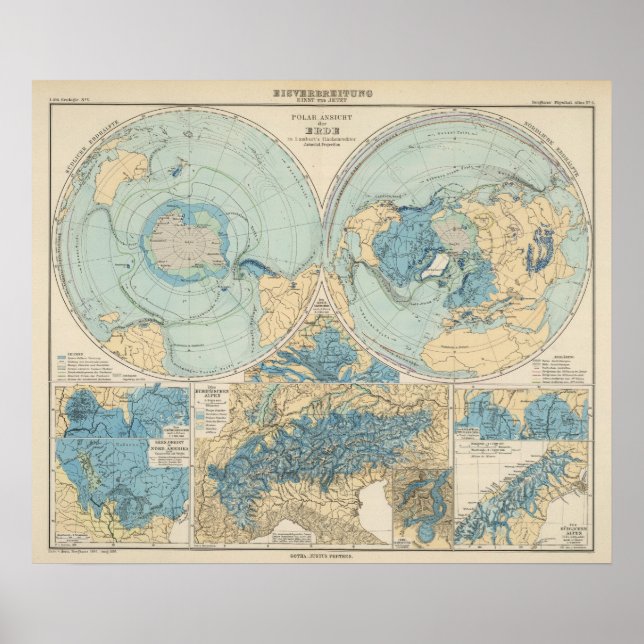 Eisverbreitung Atlas Map Poster (Front)